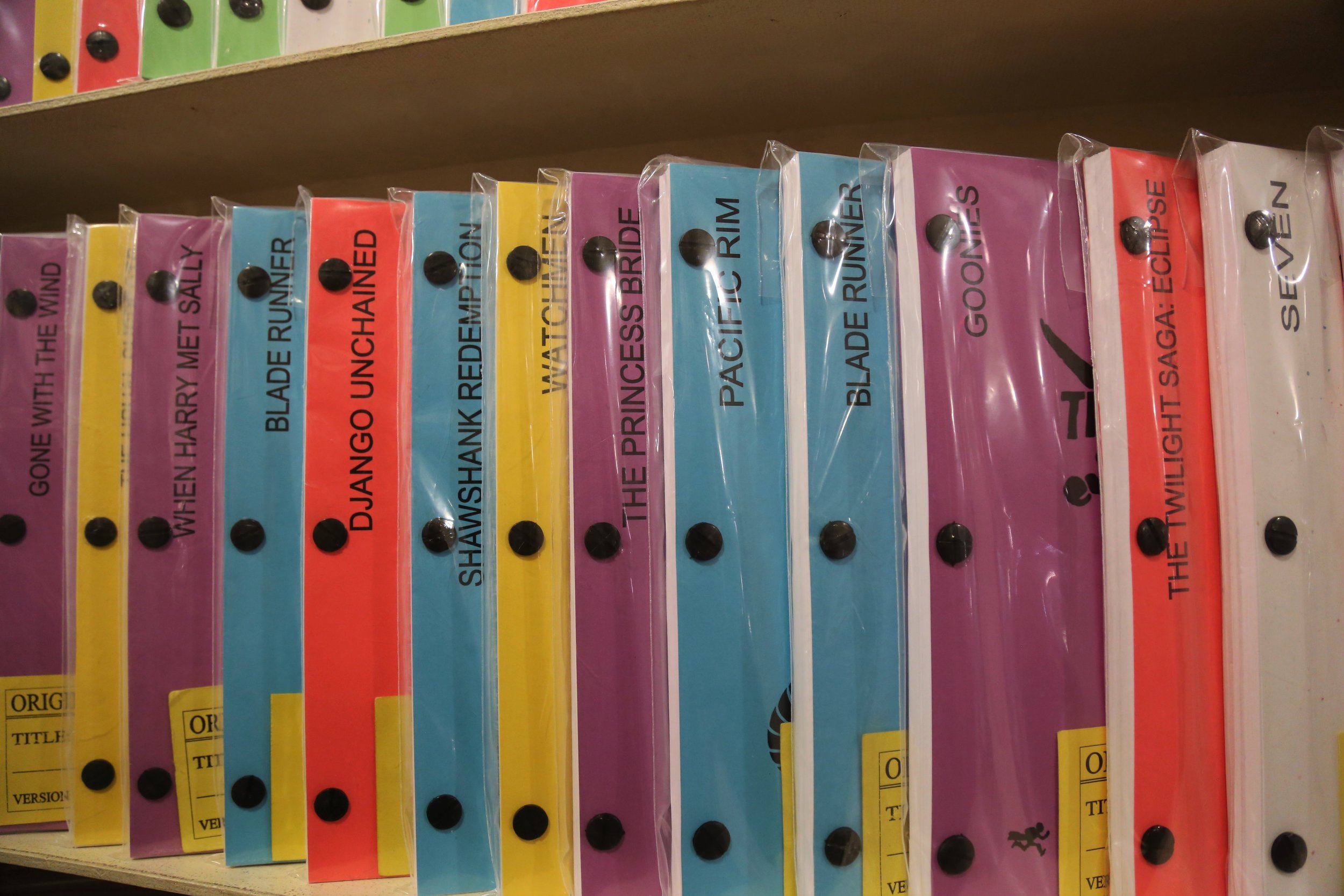 Movie scripts galore at Golden Age Collectibles