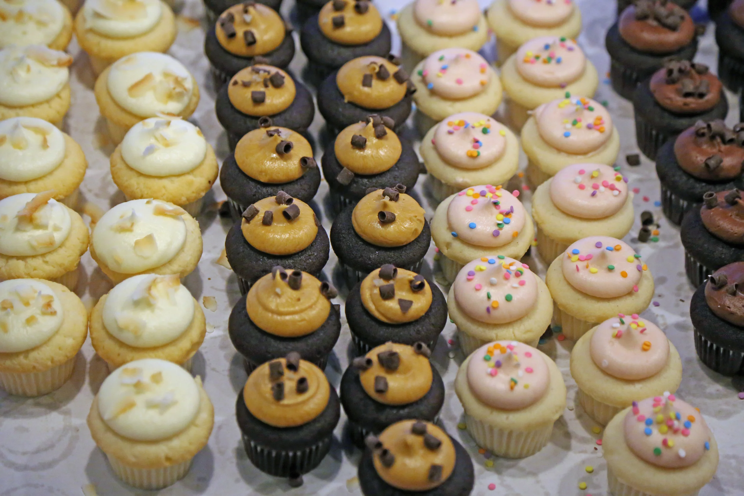 Mini cupcakes from Cupcake Royale (Salted Caramel FTW!)