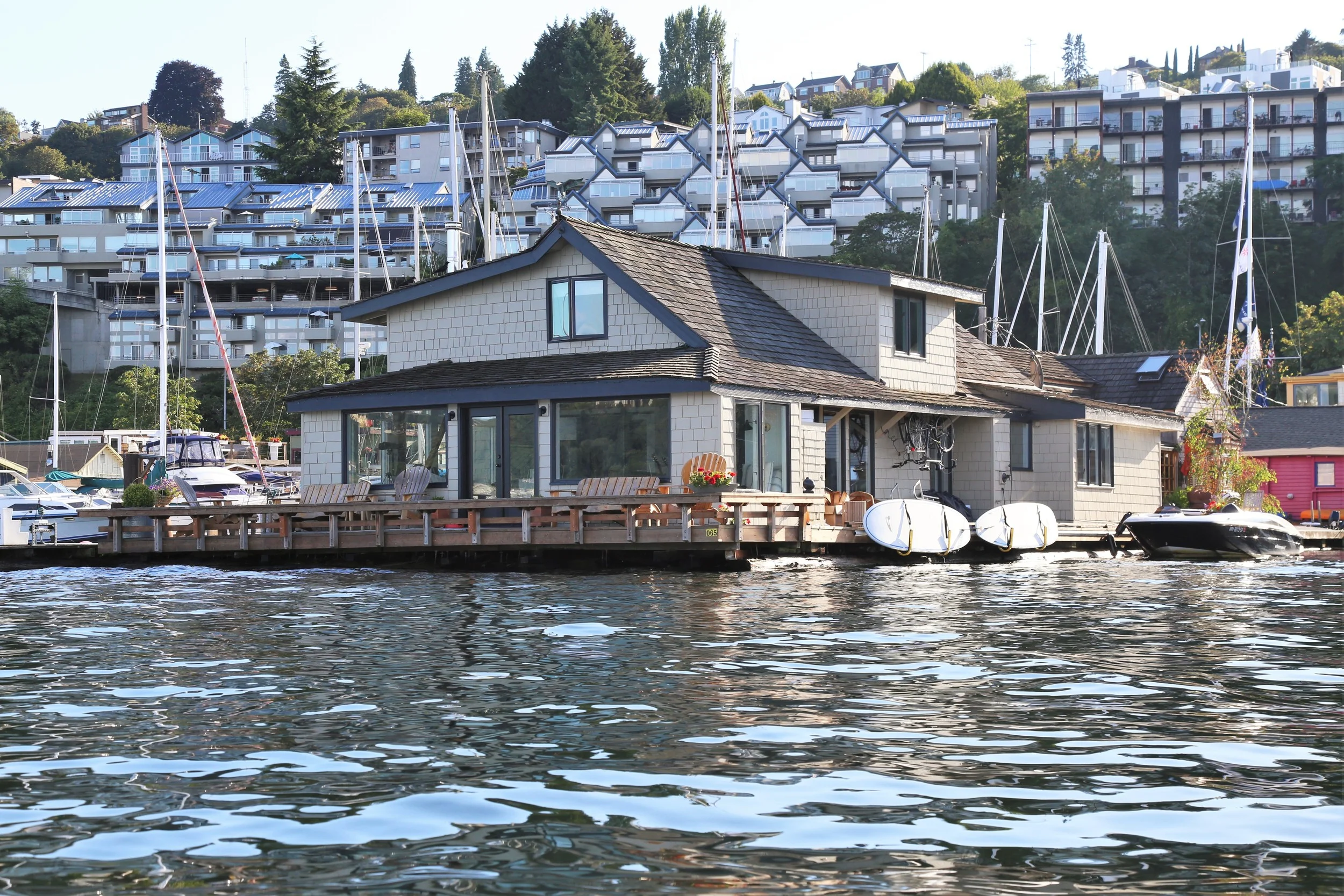 Tom Hank's Lake Union floating house in Sleepless in Seattle