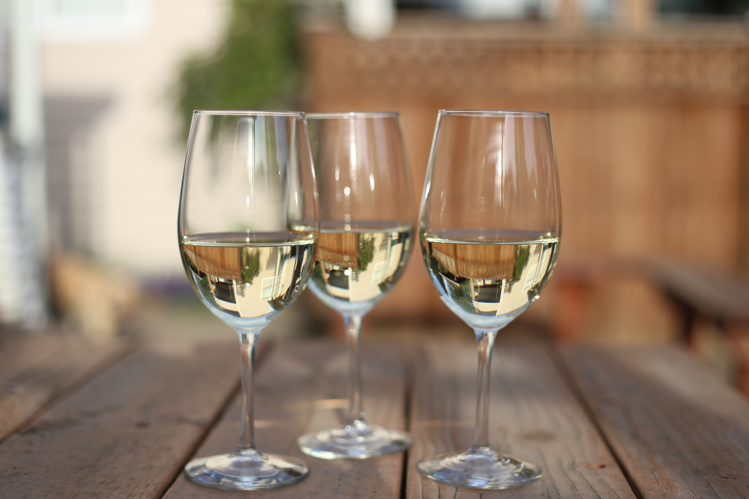 White wine is perfect for a sunny, warm day