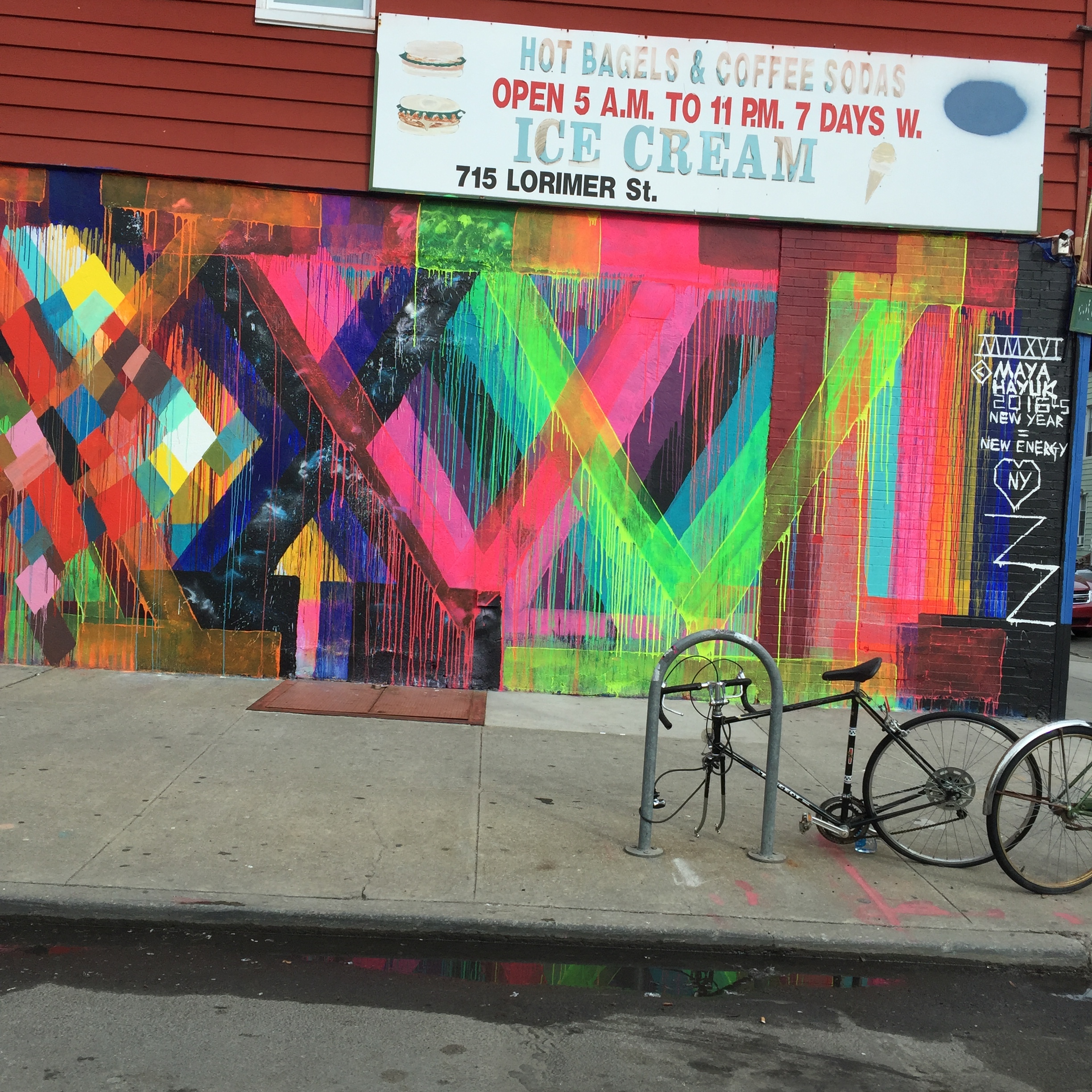 Maya Hayuk mural, Williamsburg